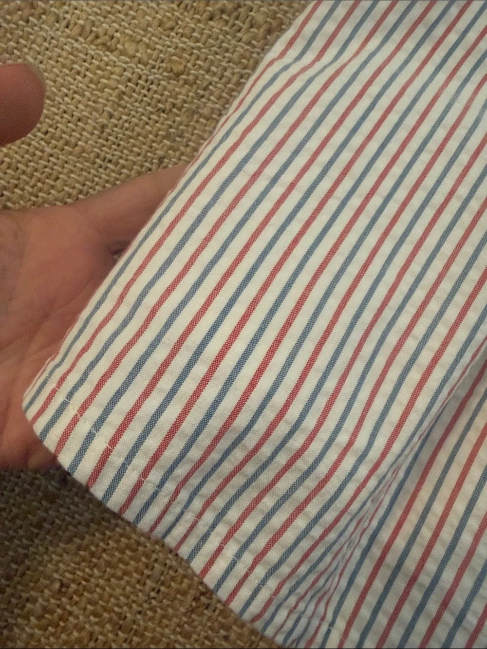 NWT Hope & Henry Girls Belted Button Down Sleeveless Seersucker Dress, 4